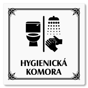 Hygienická komora, 118x118mm, bílá, Nebraska